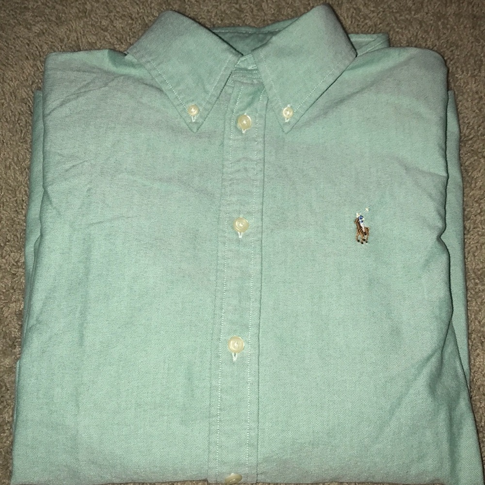 Ralph Lauren Green button down cotton shirt W